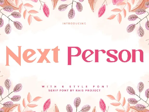 Next Person Demo font