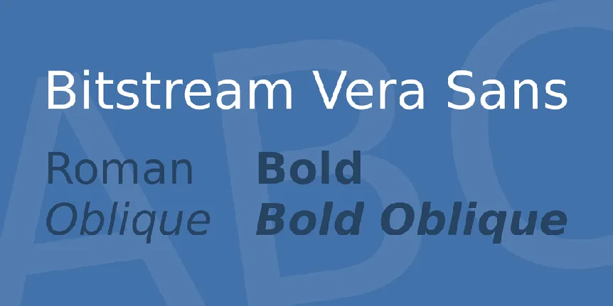 Bitstream Vera Sans font