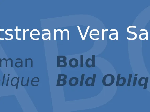 Bitstream Vera Sans font