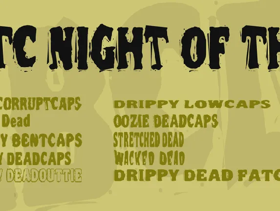 VTC Night Of The font