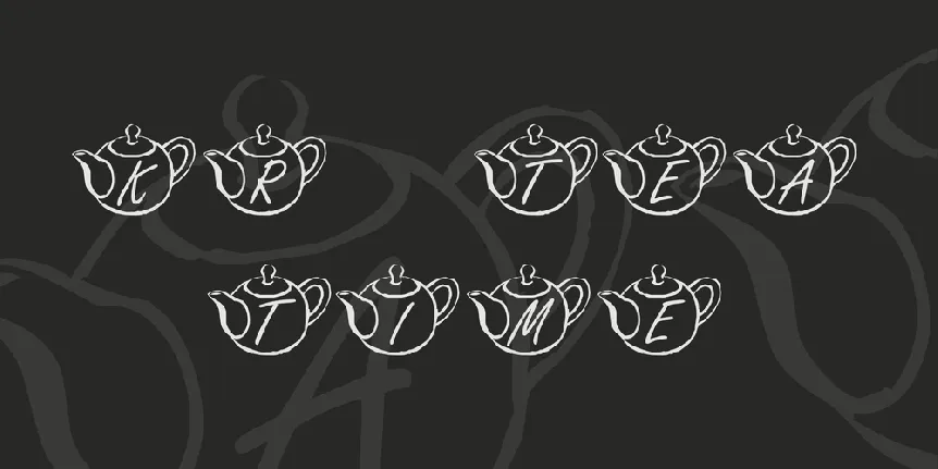 KR Tea Time font