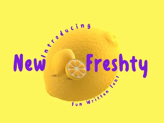 New Freshty font