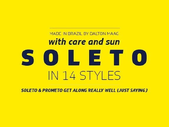 Soleto Family font