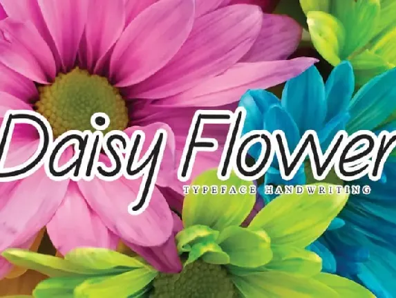 Daisy Flower Handwritten font