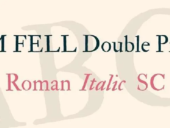 IM Fell Double Pica font