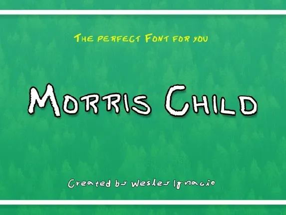 Morris Child font