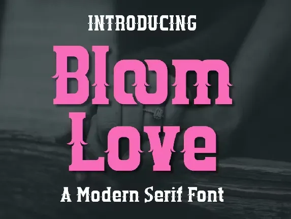 Bloom Love font