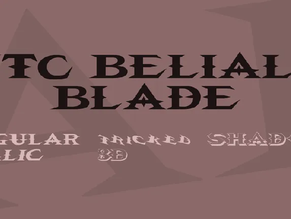 VTC Belials Blade font