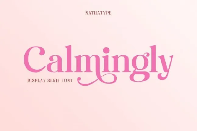 Calmingly font