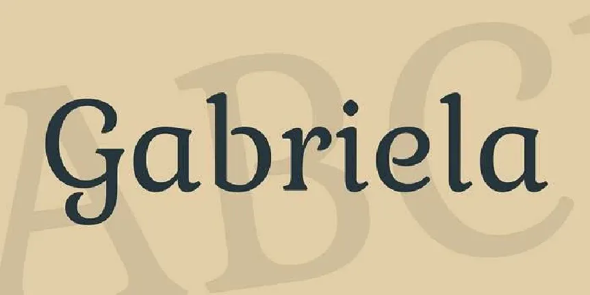 Gabriela font