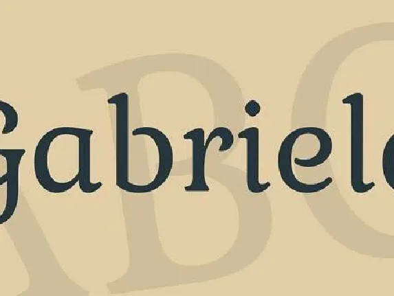 Gabriela font