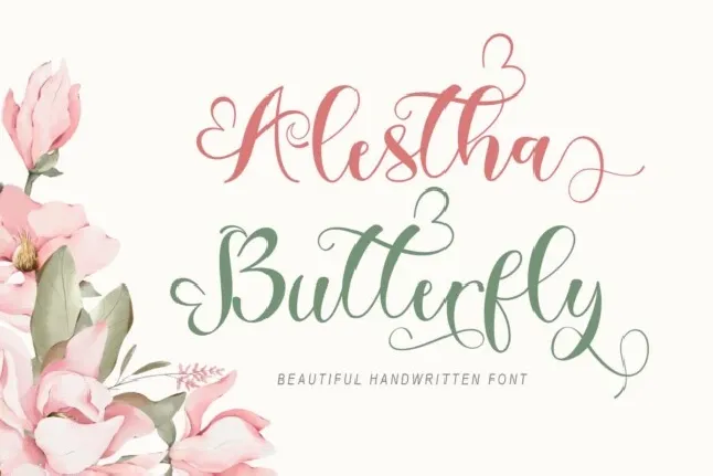 Alestha Butterfly font