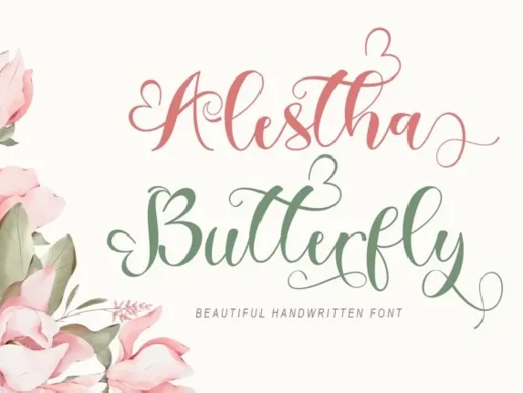 Alestha Butterfly font