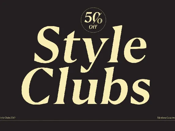 Style Clubs font