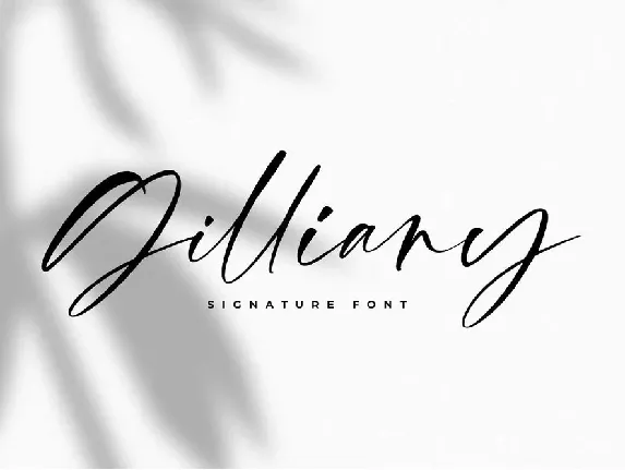 Gilliany Signature Script font