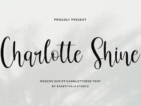 Charlotte Shine font