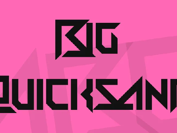 Big Quicksand font