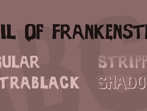 Evil Of Frankenstein font