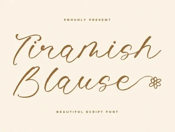 Tiramish Blause font