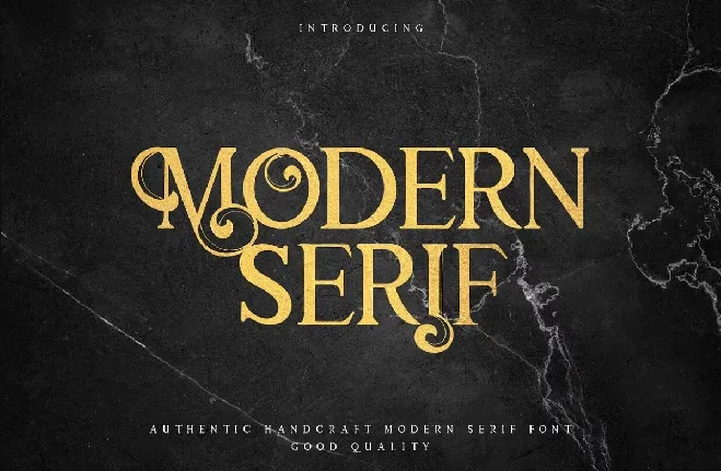 Modern Serif font