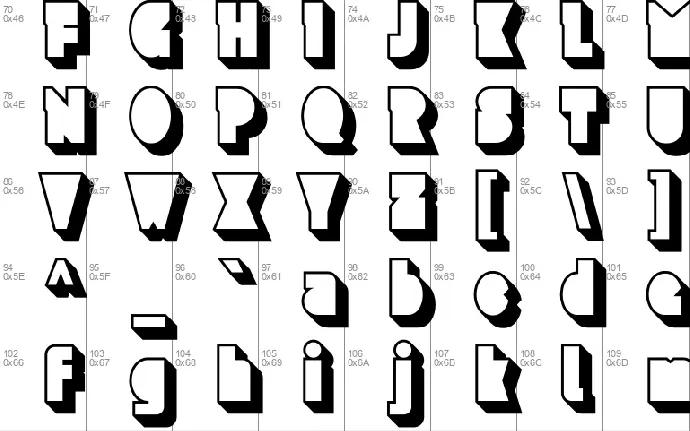 Lock Block font