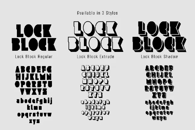 Lock Block font