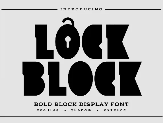 Lock Block font