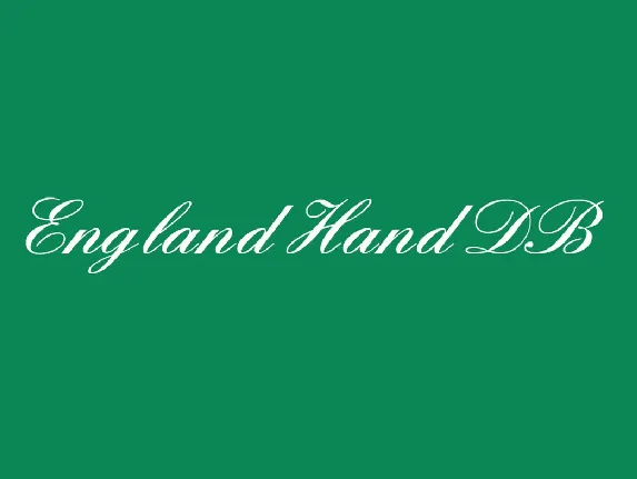 England Hand Db font