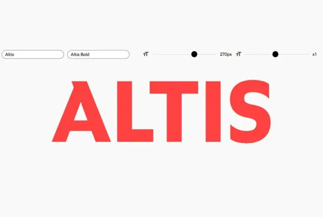 Altis Family font