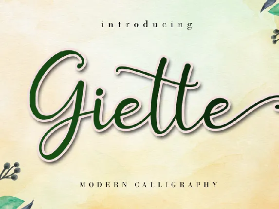 Giette font