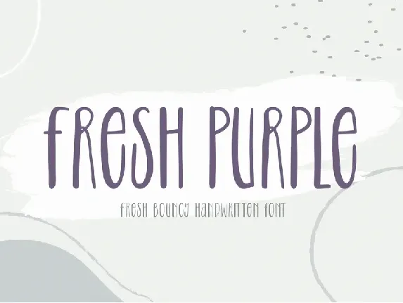 Fresh Purple font