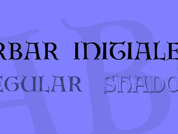 Erbar Initialen font