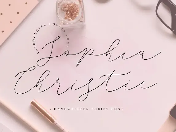 Sophia Christie font