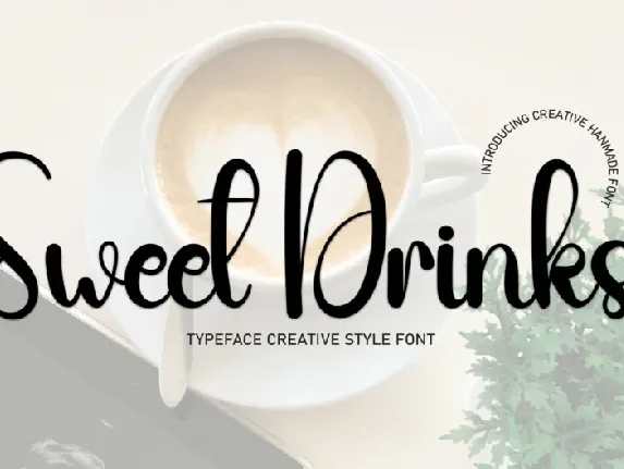 Sweet Drinks Script font