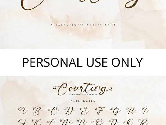 Courting font