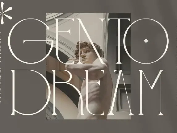 GENTO DREAM Serif font