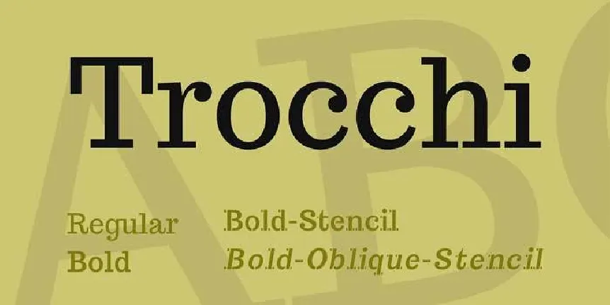 Trocchi font