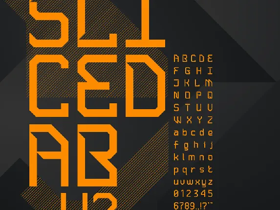 Sliced AB.v2 Typeface font