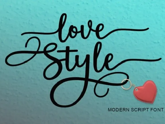 Love Style Script font