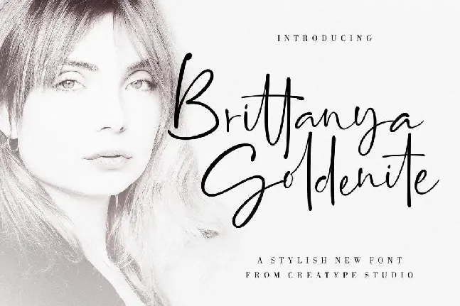 Brittanya Goldenite font