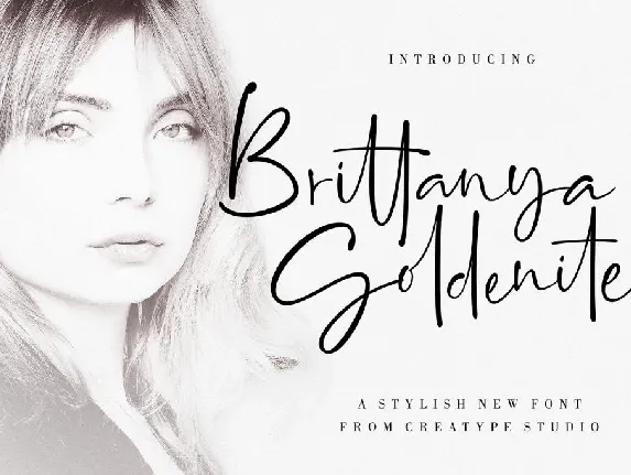 Brittanya Goldenite font