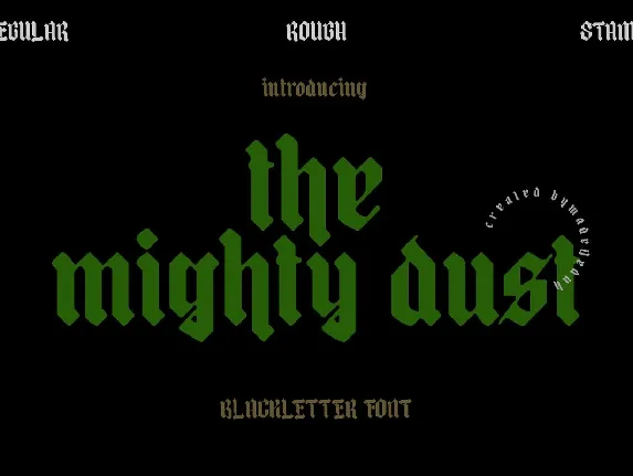 The Mighty Dust font