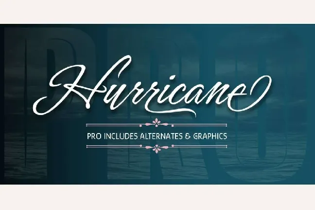 Hurricane font