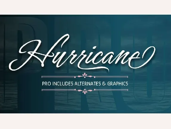 Hurricane font