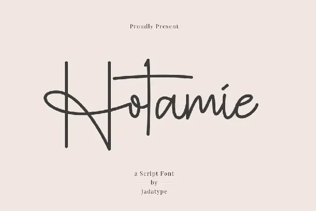 Hotamie font