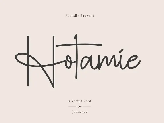 Hotamie font