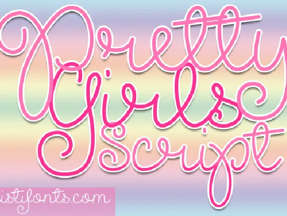 Pretty Girls Script Demo font