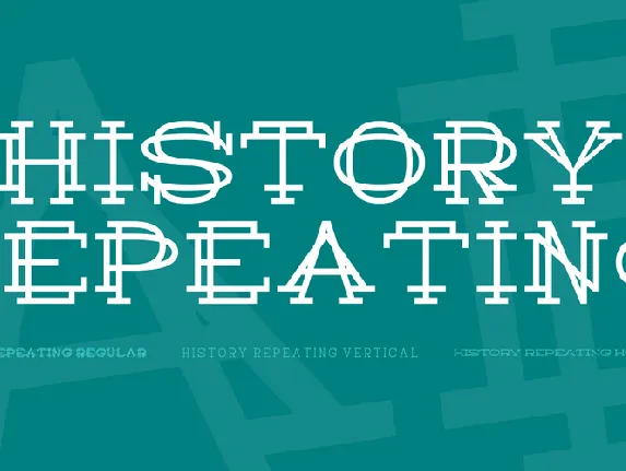 History Repeating font