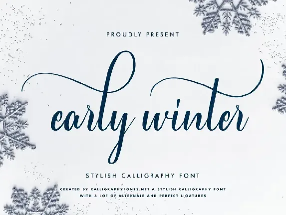 Early Winter font