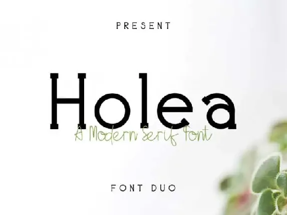 Holea Duo font